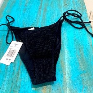 L Space Black Bikini Bottom
